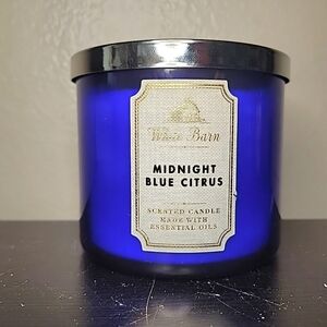 WHITE BARN CANDLE - Midnight Blue Citrus - 3 WICK - 14.5 OZ Jar - NEW